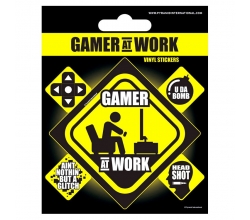 Set vinilos Gamer at Work...