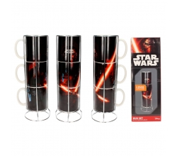 Set 3 tazas apilables Kylo...