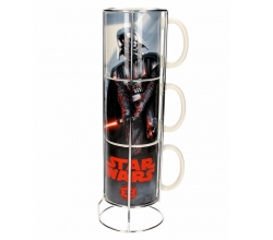 Set 3 tazas apilables Darth...
