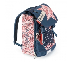 Mochila Spirit USA Blue solapa
