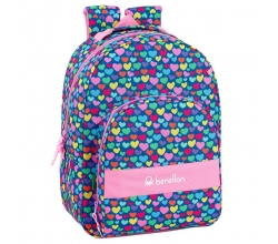 Mochila Benetton Cuori 42cm