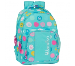 Mochila Benetton Turquesa...