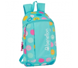 Mochila Benetton Turquesa 39cm