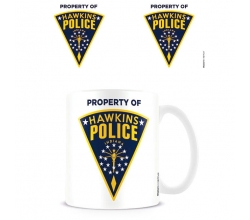 Taza Hawkins Police Badge...