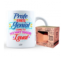 Taza Profe Eres Genial Como...