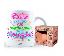 Taza Profe Gracias Por...