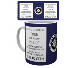 Taza Doctor Who Tardis Sign