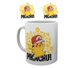 Taza Pokemon Ash Hat Pikachu