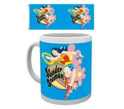 Taza Wonder Woman Flowers