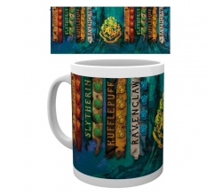Taza House Flags Harry Potter