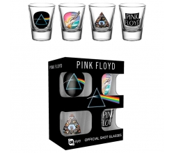 Set 4 vasos chupito Pink Floyd