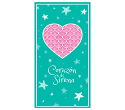 Toalla Corazon De Sirena...