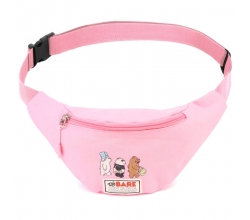 Riñonera We Bare Bears rosa