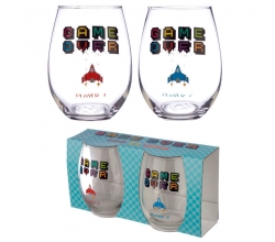 Set 2 vasos cristal Game Over