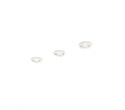 Juego de 3 Focos Empotrables Philips Enif Circular Blanco  GU10