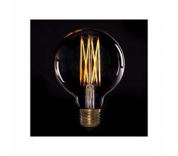 Bombilla Vintage LED Dimable G95 Globo Onda 4W E27 Vidrio Ámbar [AM-DL952]