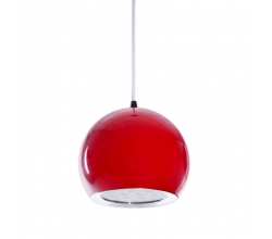 Lámpara LED Colgante Bola Rojo 12W 1100Lm 30.000H Ana [HO-SUSP12W-B-R-WW]