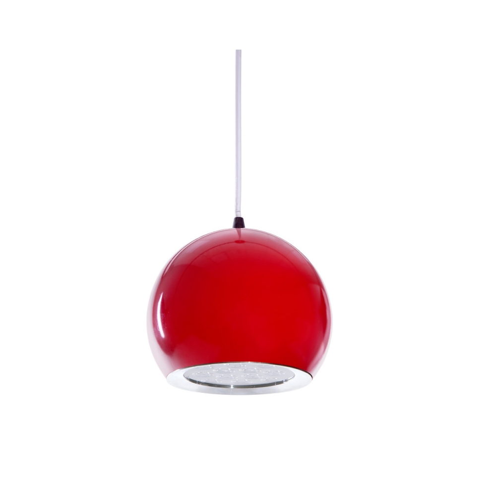 Lámpara LED Colgante Bola Rojo 12W 1100Lm 30.000H Ana [HO-SUSP12W-B-R-WW]