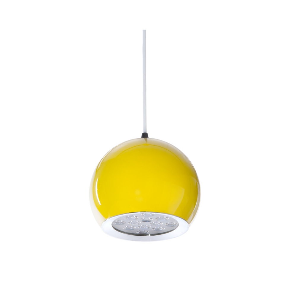 Lámpara LED Colgante Bola Amarillo 12W 1100Lm 30.000H Amara [HO-SUSP12W-B-Y-WW]