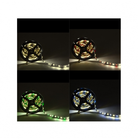 Tira LED 300 LEDs 60W SMD5050 24VDC IP20 RGB+Blanco Cálido x 5M