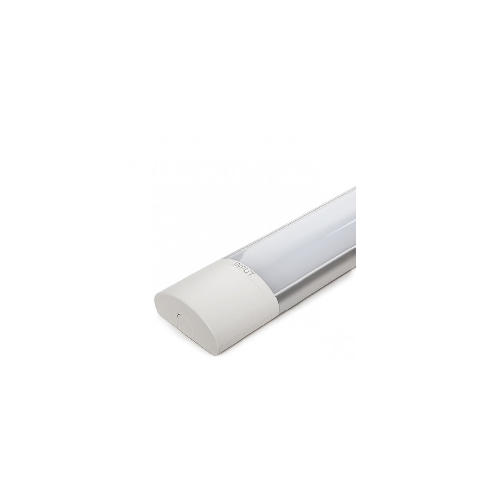 Luminaria LED Lineal Superfice 600Mm 20W 120Lm/W 30.000H Funciones Emergencia