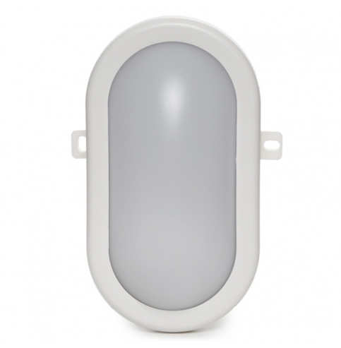 Aplique LED IP54 10W 700Lm 40000H Oval Blanco