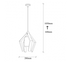 Lámpara Colgante de madera... 2