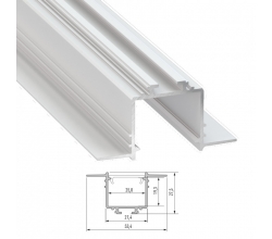 Perfíl Aluminio  SUBLI 2,02M