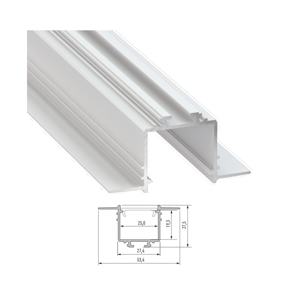 Perfíl Aluminio  SUBLI 2,02M