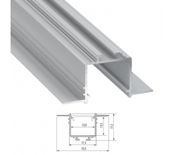 Perfíl Aluminio  SUBLI 2,02M 2