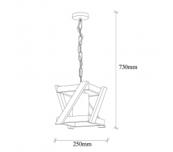 Lámpara Colgante de madera... 2