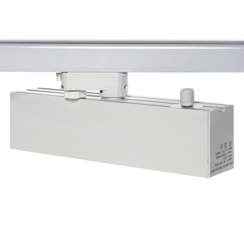 Foco Carril LED Lineal Trifásico 12W Blanco CCT Ajustable