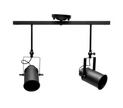 Lámpara Techo \"Paislee\" 2xE27 Negro (Sin Bombilla) [PLMP-219002] 2