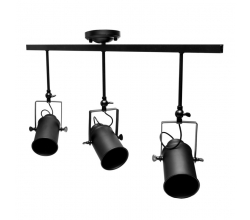 Lámpara Techo \"Talia\" 3xE27 Negro (Sin Bombilla) [PLMP-219003]