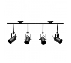 Lámpara Techo \"Alessandra\" 4xE27 Negro (Sin Bombilla) [PLMP-219004] 2