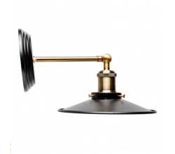 Aplique \"Brinley\" 1xE27 Negro (Sin Bombilla) [PLMP-219017] 2