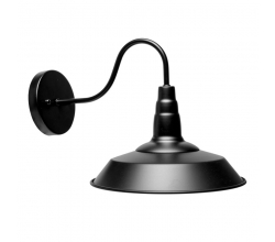 Aplique \"Maci\" 1xE27 Negro (Sin Bombilla) [PLMP-219019]