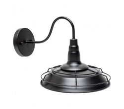 Aplique \"Aspen\" 1xE27 Negro (Sin Bombilla) [PLMP-219020]