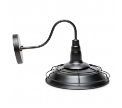 Aplique \"Aspen\" 1xE27 Negro (Sin Bombilla) [PLMP-219020] 2