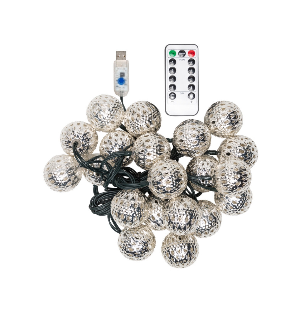 Guirnalda LED USB 20 LEDs [PLMP-626053-USB-WW]