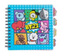 Cuaderno BT21 marcapaginas