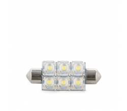 Bombilla de LEDs Festoon 6 X Ojo Pez 42Mm 2