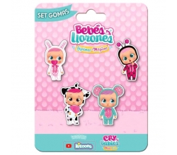 Set 4 gomas borrar Bebes...