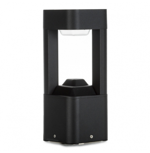 Lámpara Pie LED Exterior IP54  120x300mm 10W Negra Aluminio + PC [SL16-080A_B-WW]