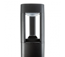 Lámpara Pie LED Exterior IP54  125x900mm 10W Negra Aluminio + PC [SL16-082C_B-WW] 2