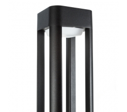Lámpara Pie LED Exterior IP54  120x900mm 10W Gris Aluminio + PC [SL19-C002B_G-WW] 2