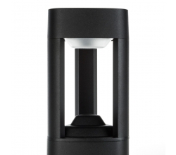 Lámpara Pie LED Exterior IP54  125x300mm 10W Negra Aluminio + PC [SL16-082A_B-WW] 2