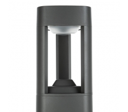 Lámpara Pie LED Exterior IP54  125x300mm 10W Gris Aluminio + PC [SL16-082A_G-WW] 2