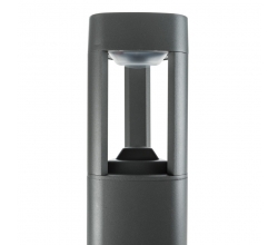 Lámpara Pie LED Exterior IP54  125x900mm 10W Gris Aluminio + PC [SL16-082C_G-WW] 2