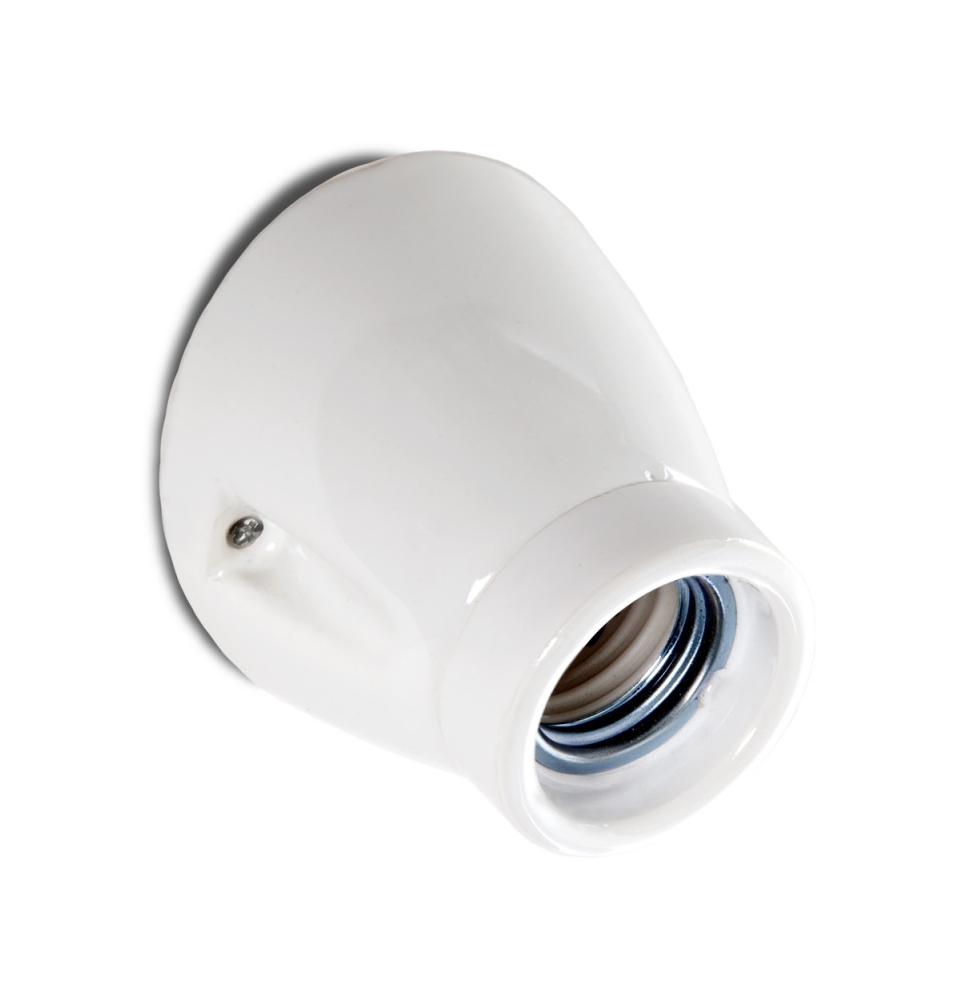 Aplique E27 Porcelana Blanca Ø 75Mm H 65Mm Mila [AM-AC510]